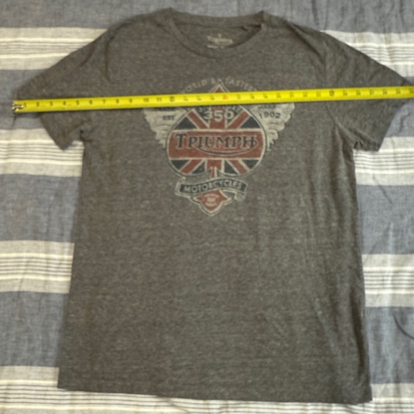 Triumph Lucky Brand Charcoal Graphic Tee - Picture 4 of 6
